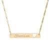 Jane Eyre quote heart bar necklace | Forever is ours engraved quote | Charlotte Brontë The Untamed Chapter Store