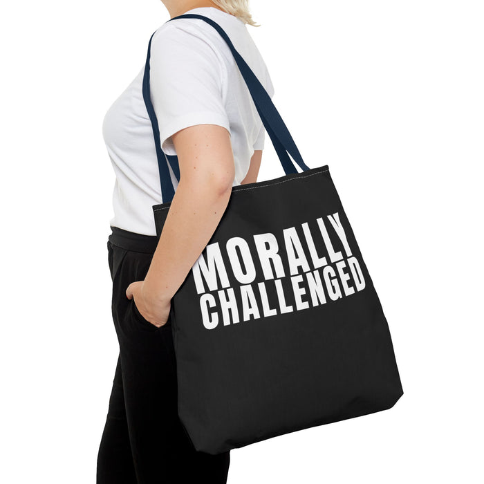 MORALLY CHALLENGED Tote Bag The Untamed Chapter Store
