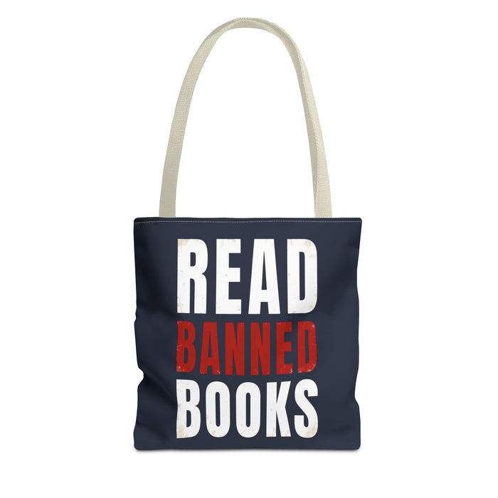 Read Banned Books Black Tote Bag Printify