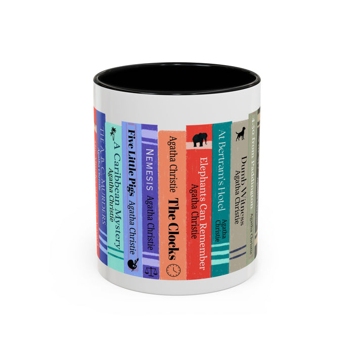 Agatha Christie Bookshelf Accent Coffee Mug The Untamed Chapter Store
