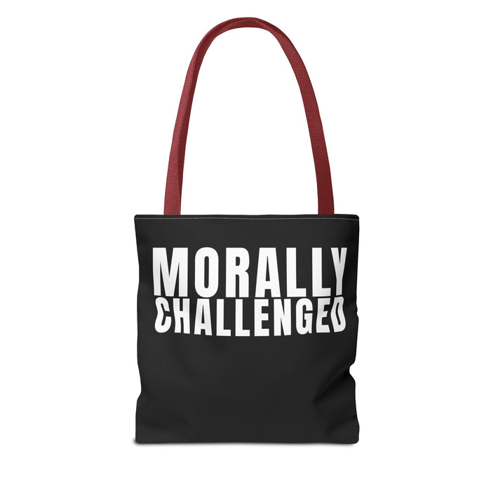 MORALLY CHALLENGED Tote Bag The Untamed Chapter Store