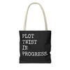 Plot Twist In Progress Tote Bag The Untamed Chapter Store