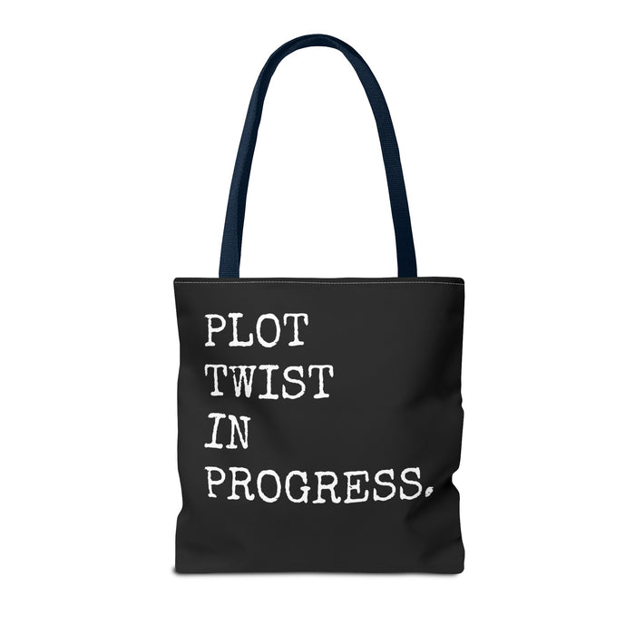 Plot Twist In Progress Tote Bag The Untamed Chapter Store