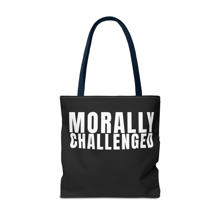 MORALLY CHALLENGED Tote Bag The Untamed Chapter Store