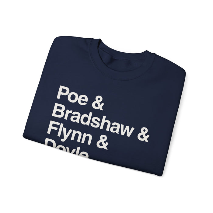 MW Craven Official Merchandise Poe & Bradshaw & Flynn & Doyle Sweatshirt