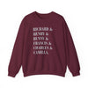 Dark academia sweatshirt characters crewneck | Richard and Henry and Bunny and Francis and Charles and Camilla Printify
