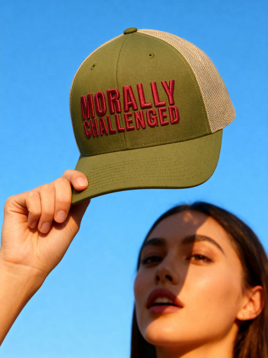 MORALLY CHALLENGED Retro Trucker Cap The Untamed Chapter Store