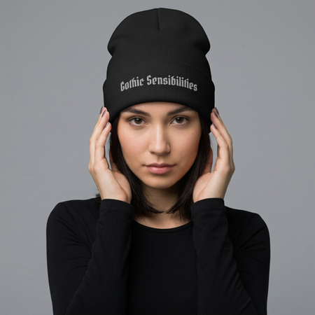 Embroidered Gothic Sensibilities Beanie The Untamed Chapter Store