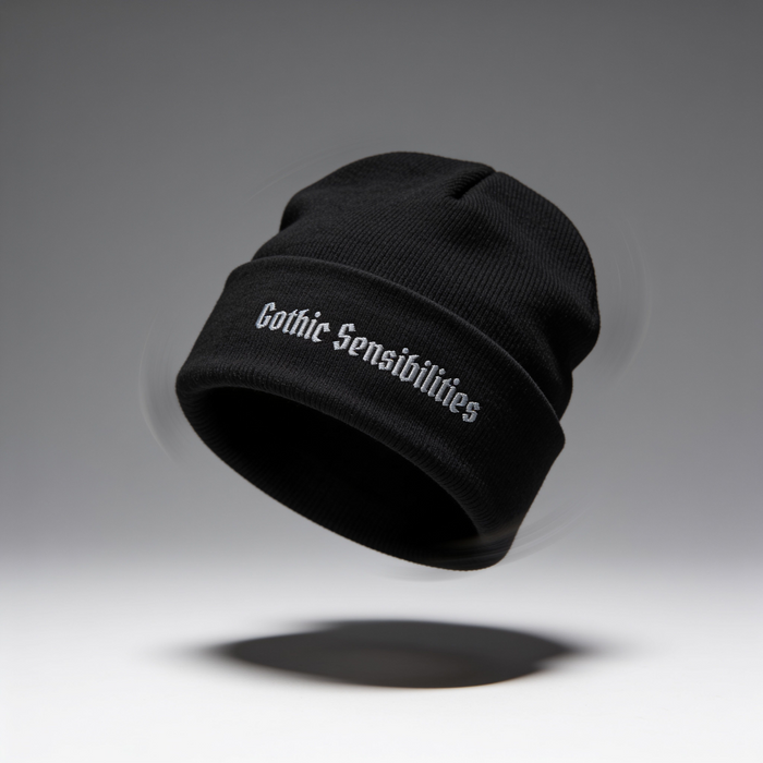 Embroidered Gothic Sensibilities Beanie The Untamed Chapter Store