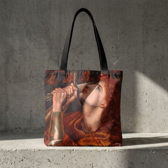Joan of Arc (1882) by Dante Gabriel Rossetti Tote Bag Printify