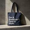 Copy of Literary Character List Tote Bag – Poe & Bradshaw & Flynn & Doyle. Printify