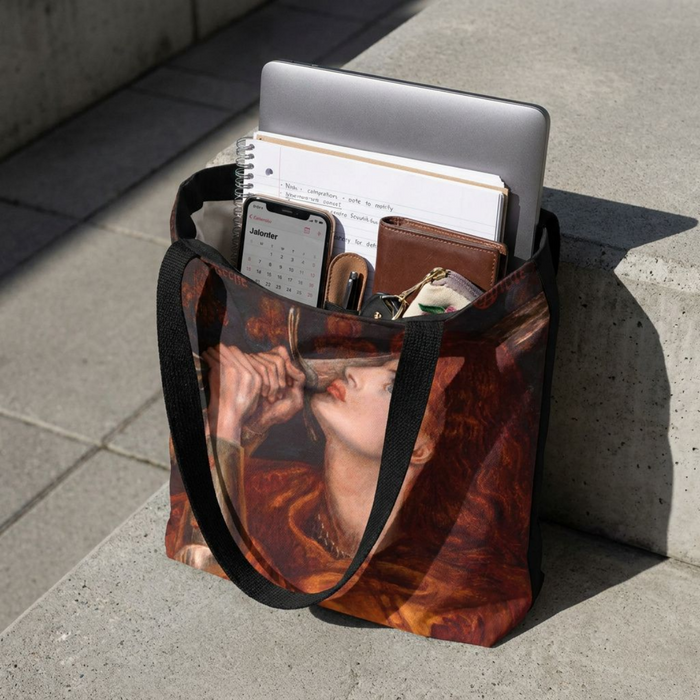 Joan of Arc (1882) by Dante Gabriel Rossetti Tote Bag Printify