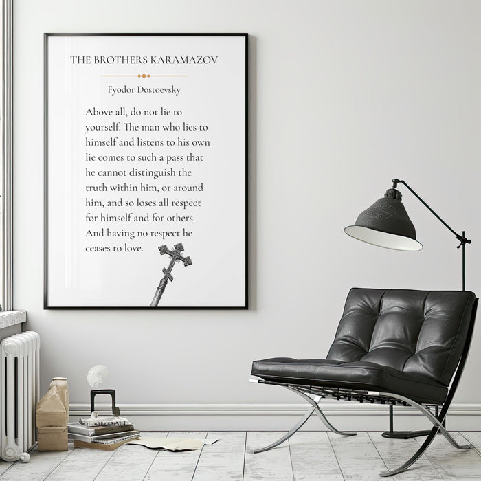 The Brothers Karamazov Quote Print | Fyodor Dostoevsky Wall Art | Literary Poster | Book Lover Gift | Home Decor
