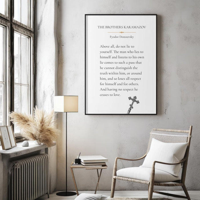 The Brothers Karamazov Quote Print | Fyodor Dostoevsky Wall Art | Literary Poster | Book Lover Gift | Home Decor