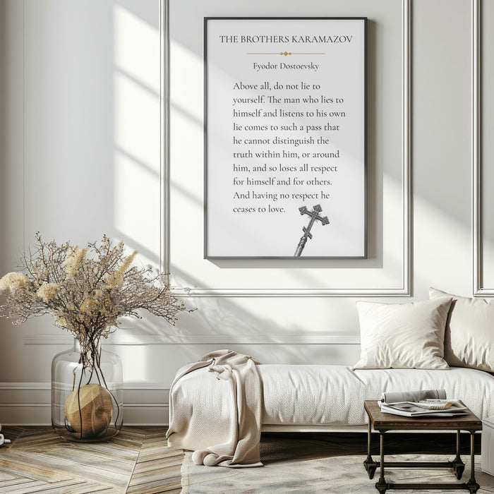 The Brothers Karamazov Quote Print | Fyodor Dostoevsky Wall Art | Literary Poster | Book Lover Gift | Home Decor