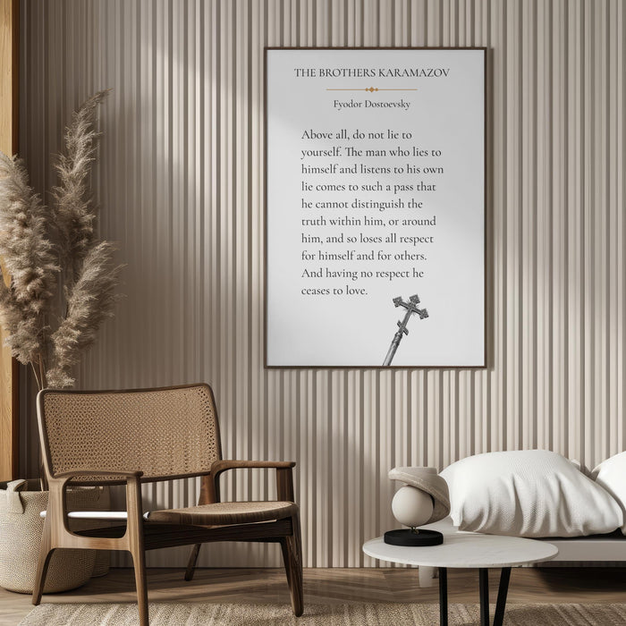 The Brothers Karamazov Quote Print | Fyodor Dostoevsky Wall Art | Literary Poster | Book Lover Gift | Home Decor