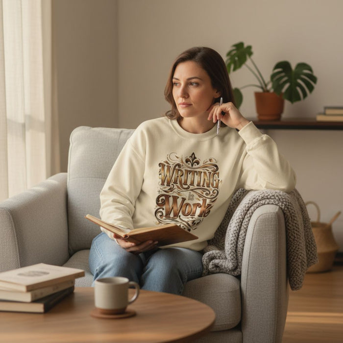 Writing is Work Sweatshirt