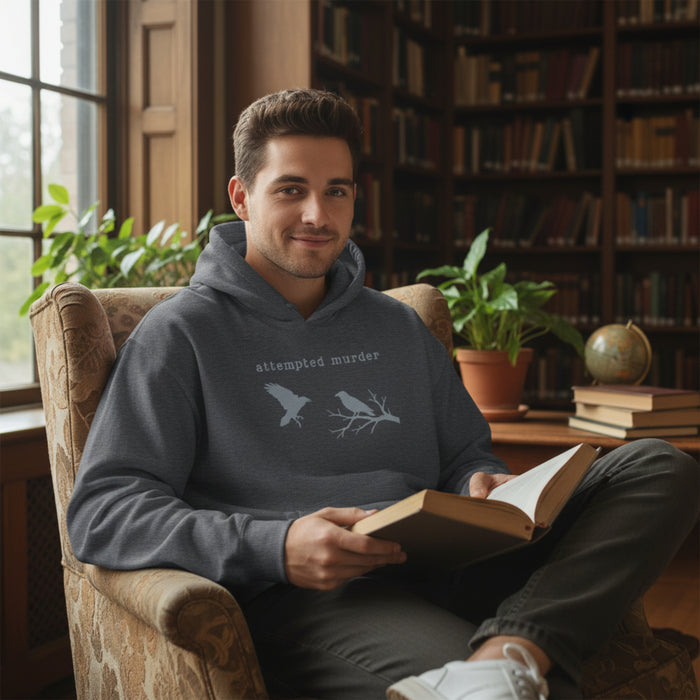 Embroidered Attempted Murder Heavy Blend Hoodie