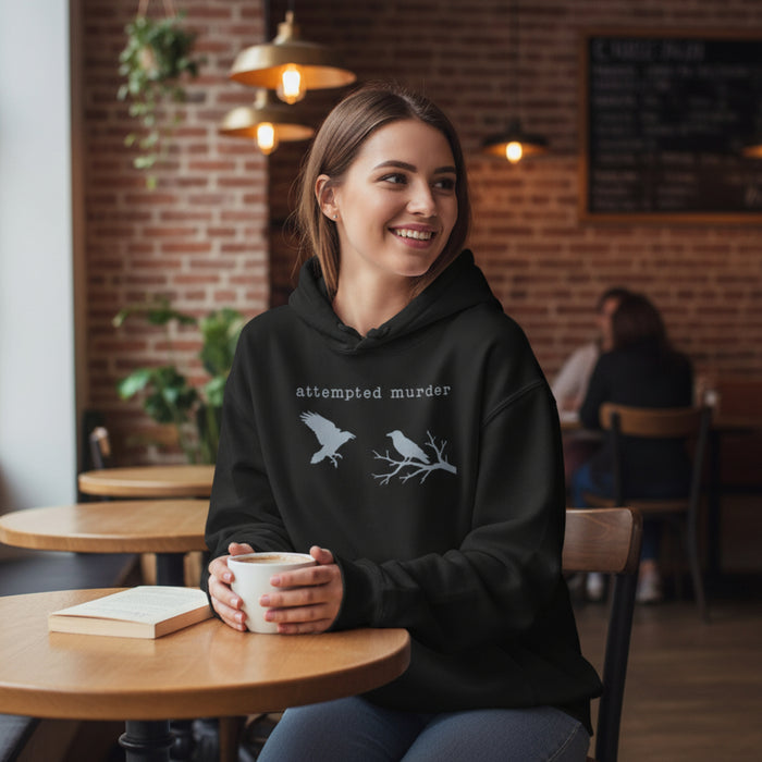 Embroidered Attempted Murder Heavy Blend Hoodie