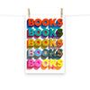 Vibrant BOOKS Typography Poster | Reader Gift | Book Lover Gift | Book Nook Wall Art | Bookish Gifts