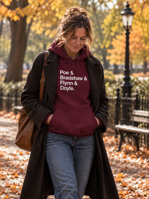 MW Craven Official Merchandise Poe & Bradshaw & Flynn & Doyle Hoodie The Untamed Chapter Store