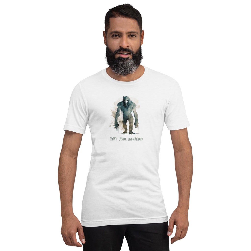 Kill Your Darlings Shirt Wolfman (metaphorical ... or not) Writing Tee, Gothic Bella + Canvas 3001 for Authors, Screenwriters & Readers