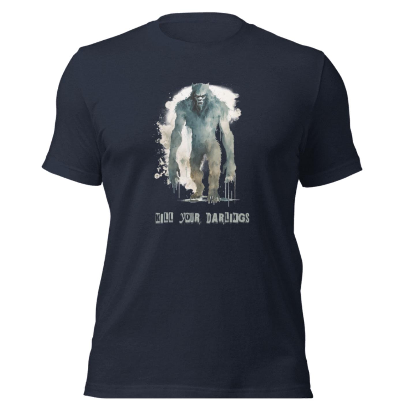 Kill Your Darlings Shirt Wolfman (metaphorical ... or not) Writing Tee, Gothic Bella + Canvas 3001 for Authors, Screenwriters & Readers
