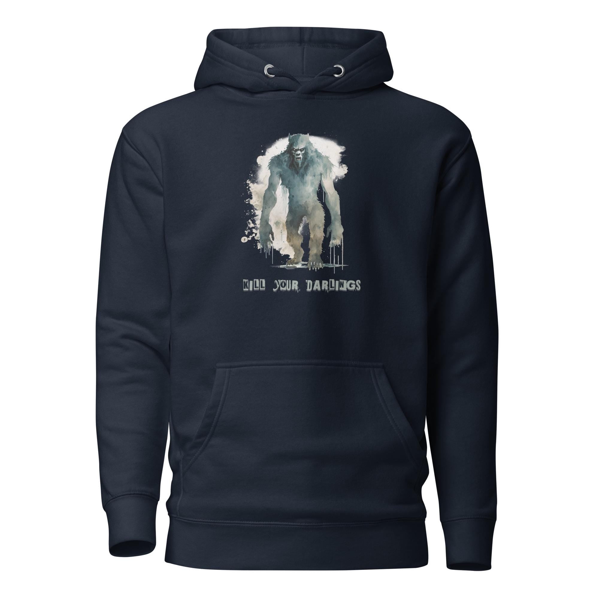 Kill Your Darlings Wolfman Hoodie | Unisex Cotton Heritage for Authors, Screenwriters, and Readers